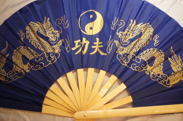 太極拳演武用・功夫扇子・カンフー扇子(竹製・5種)33cmタイプの