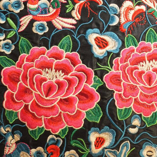 中華 刺繍 マット牡丹柄 模様 色柄3の通販はau Pay マーケット 天宝堂 横浜中華街
