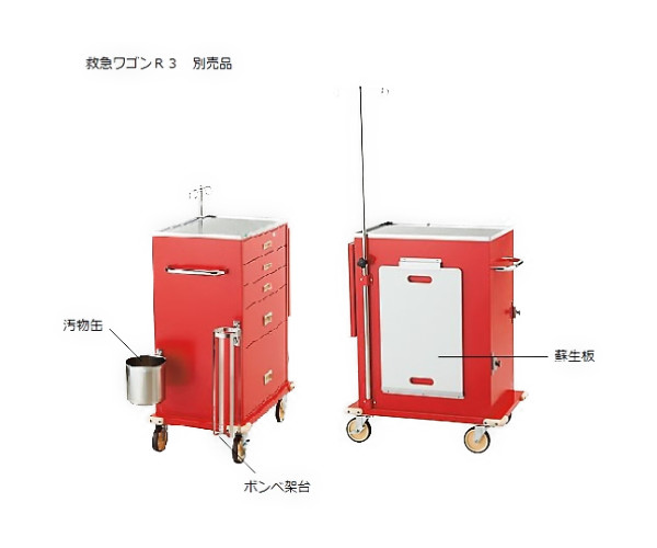 コンパクト救急カート　汚物缶の通販は