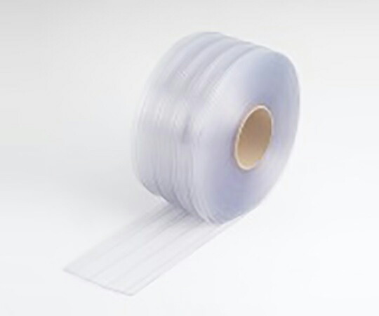 【アズワン】カーテンシート　透明ブルー巾２００ｍｍ