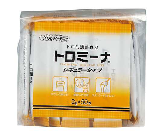 ウエルハーモニー 嚥下補助食品トロミーナ (とろみ調整食品) レギュラータイプ (2g×50本入)×10袋入