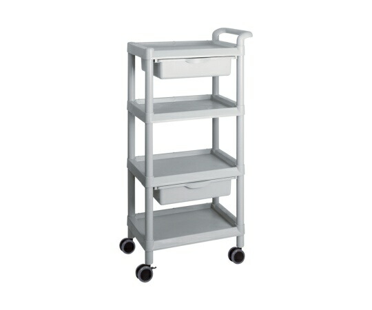 アズワン モバイルイージーカート トールタイプ/レギュラー31 4段 ピンク ME31J (3-6642-09) アズワン(AS ONE) モバイルイージーカート(トールタイプ／レギュラー31