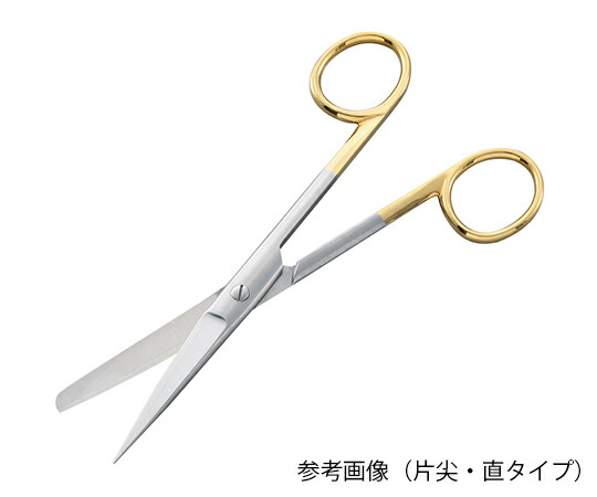 ナビス（アズワン） TC外科剪刀 (超鋼チップ付) 片尖・直 145mm 05-040-145