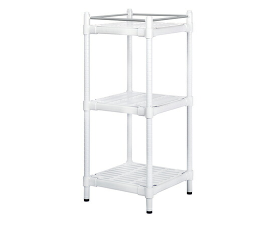 ナビス（アズワン） コンフォートシェルフ(スリムタイプ) ホワイト 575×575×1335mm M-3FWの通販は