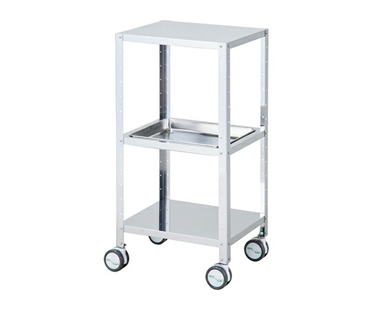 ナビス（アズワン） 角バットワゴン（消毒盤台）　1段  SB75-1の通販は 23,257円