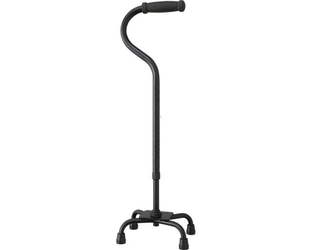 株式会社 幸和製作所 ﾃｲｺﾌﾞ　ｱﾙﾐ4点杖 EA4-102　ﾌﾞﾗｯｸ