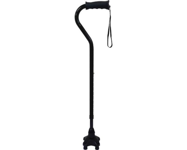 (株)介援隊 可動式4点杖　ｵﾌｾｯﾄﾀｲﾌﾟ CX-07005　ｽﾓｰﾙﾍﾞｰｽ