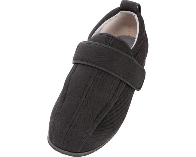 徳武産業 株式会社 ｹｱﾌﾙ　7030　7E 黒　4L 介護シューズ/リハビリシューズ