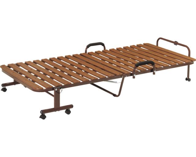 株式会社 弘益 樹脂製すのこ折り畳みﾍﾞｯﾄﾞ FBD-PS91　ﾌﾞﾗｳﾝの通販は