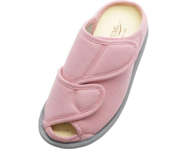 リハビリシューズその他 徳武産業 株式会社 あゆみｵｰﾌﾟﾝﾌｨｯﾄ 2237 右足 ﾋﾟﾝｸ L 介護