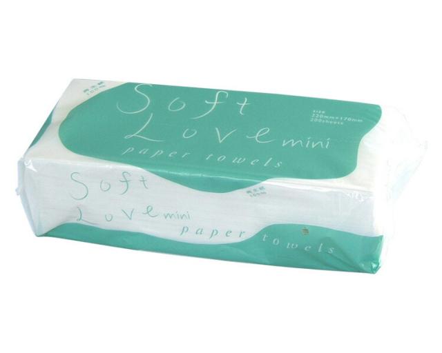 新橋製紙 株式会社 ｿﾌﾄﾗﾌﾞﾐﾆﾍﾟｰﾊﾟｰﾀｵﾙ 20015　200枚×48束