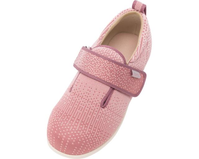 徳武産業 株式会社 ﾀﾞﾌﾞﾙﾏｼﾞｯｸﾆｯﾄ　7047　5E ﾋﾟﾝｸ　L 介護シューズ/リハビリシューズの通販は 6,118円