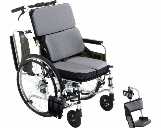 株式会社 ミキ ｱﾙﾐ自走車いす　AFS-22 座幅40　ｼﾙﾊﾞｰ（W9）の通販は 50,425円