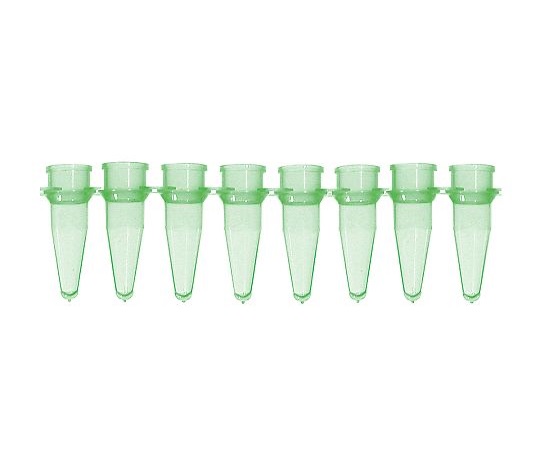 PCRチューブ　8連0.2mL　緑　125本入 5010-5 Bio　Plas