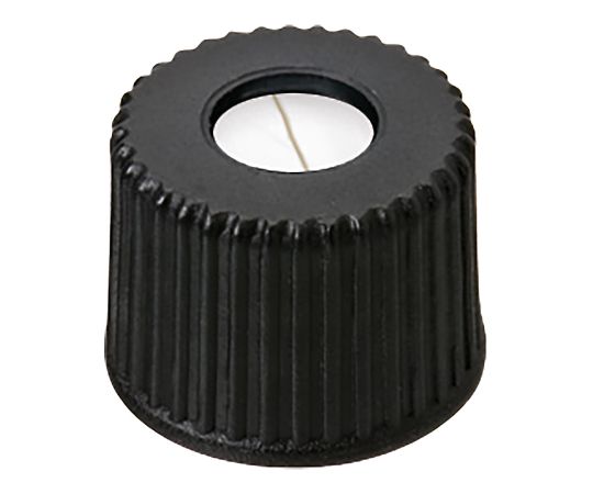 オートサンプラー用バイアル用　黒キャップ+スリットセプタム（PTFE/シリコン）　100個入 6232178 LLG　Labware