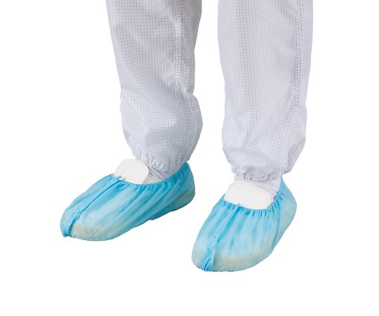 アズワン ディスポ滑り止め付靴カバー（不織布製）　100枚入 SN-607 1箱(100枚入)