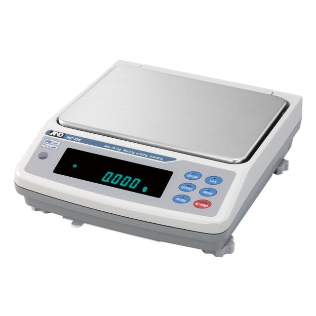 汎用電子天びん MCシリーズ  ひょう量:10.1kg 最小表示:0.001g   MC-10K エー・アンド・デイ