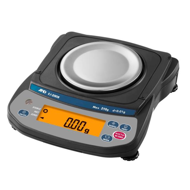 エー・アンド・デイ パーソナルコンパクト電子天びん EJ-Bシリーズ ひょう量:210g 最小表示:0.01g 1個 EJ-200B