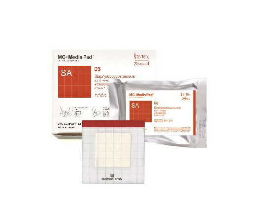 MC-Media Pad SA 黄色ブドウ球菌用 (100枚)  JNC