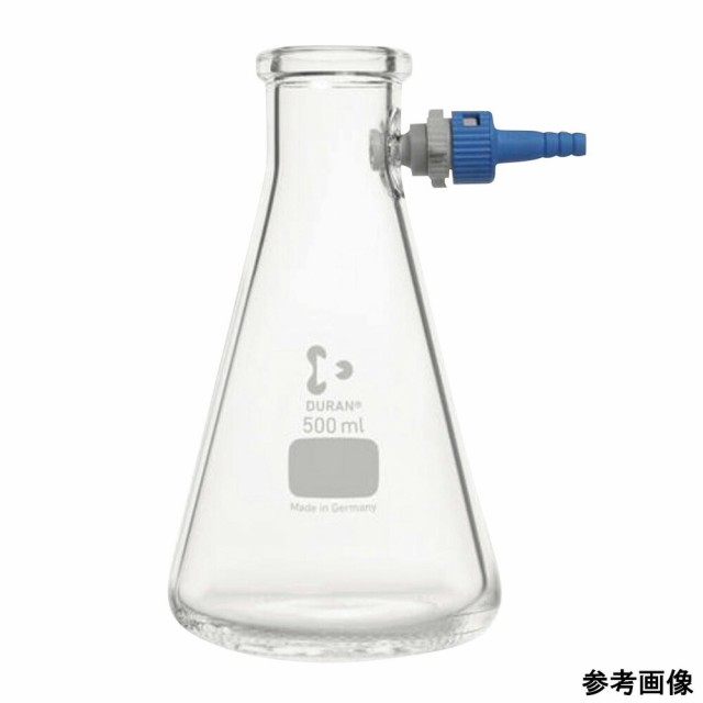 SCHOTT/DURAN 吸引ろ過瓶（PBT製チューブコネクター付）丸型 5000mL 1個 211947353