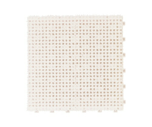 ミヅシマ工業 ジョイント人工芝生 ホワイト 1ケース(50枚入) 440-0010