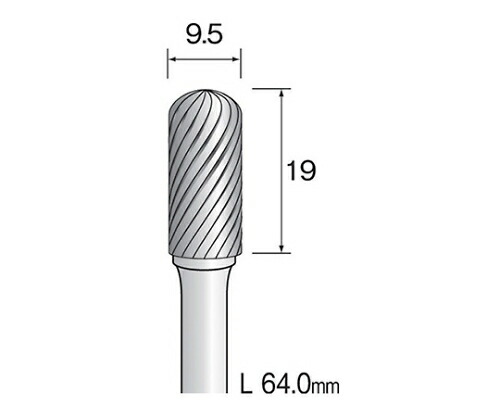 ミニター 超硬カッター（スパイラル）　刃先：Φ9.5×19 軸径：6 1個 BC4144の通販は 8,882円