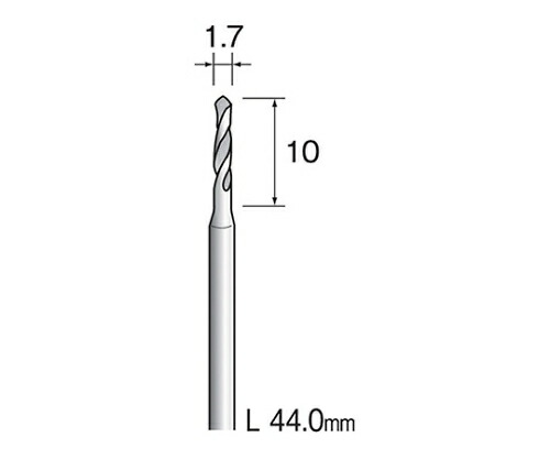 ミニター ツイストドリル　ハイス　１．７ｍｍΦ　（１０個） 1パック(10個入) KA1123 12,831円