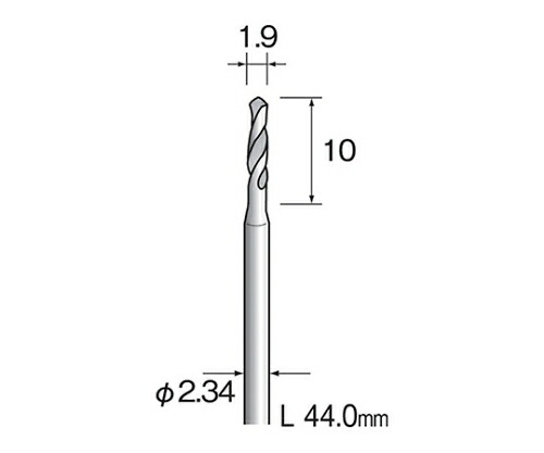 ミニター ツイストドリル　ハイス　１．９ｍｍΦ　（１０個） 1パック(10個入) KA1125