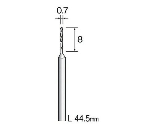ミニター ツイストドリル　スチール　０．７ｍｍΦ　（１０個） 1パック(10個入) KA1003の通販は