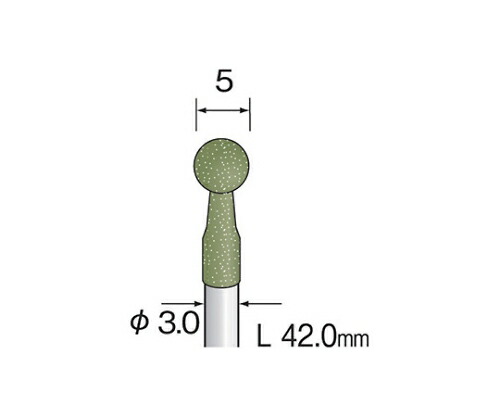 ミニター 軸付ゴム砥石　＃３２０　（１０個） 1パック(10個入) DB3105の通販は 4,769円