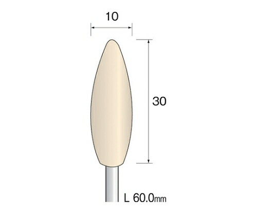 ミニター フェルトバフ　ハード　１０Φ×３０ｍｍ　（１０個） 1パック(10個入) GA2263