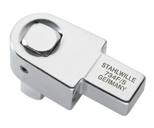 Stahlwille トルクレンチ差替ヘッド（３／８固定）（５８２４１００５） 1個 734F/5