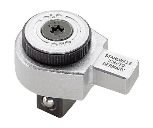 Stahlwille トルクレンチ差替ヘッド（ラチェット）　（５８２５００１０） 1個 735/10