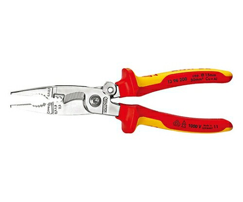 KNIPEX 絶縁エレクトロプライヤー（スプリング付）（パッケージ入） 1本 1396-200の通販は