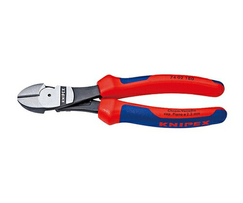 KNIPEX 強力型斜ニッパー（硬線用）（パッケージ入） 1本 7402-200