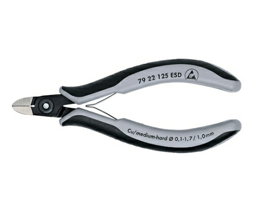 KNIPEX エレクトロニクスニッパー　ＥＳＤ 1本 7922-125ESDの通販は 13,932円