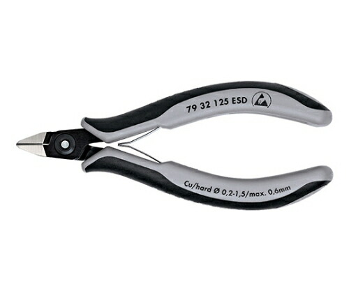 KNIPEX エレクトロニクスニッパー　ＥＳＤ 1本 7932-125ESDの通販は 12,582円