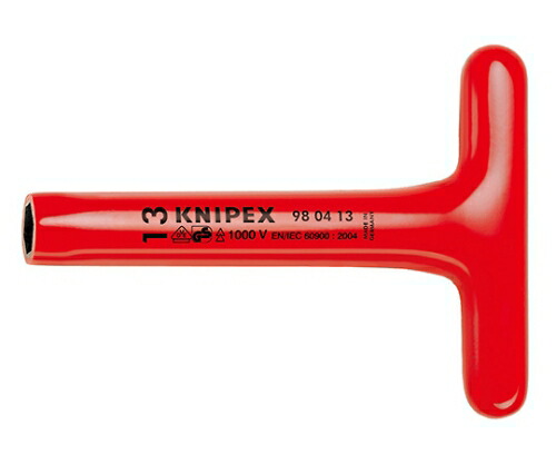 KNIPEX 絶縁T型レンチ 1000V 1本 9804-22の通販は 7,167円