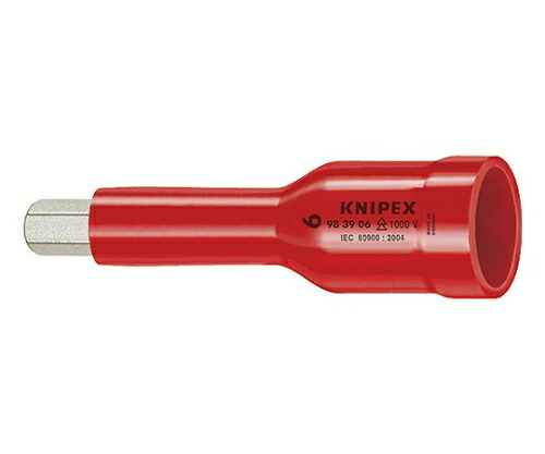 KNIPEX （１／２ＳＱ）絶縁ヘキサゴンソケット　１０００Ｖ 1個 9849-06