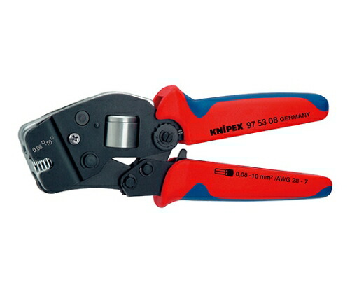 KNIPEX ワイヤーエンドスリーブ圧着ペンチ（パッケージ入） 1本 9753-08