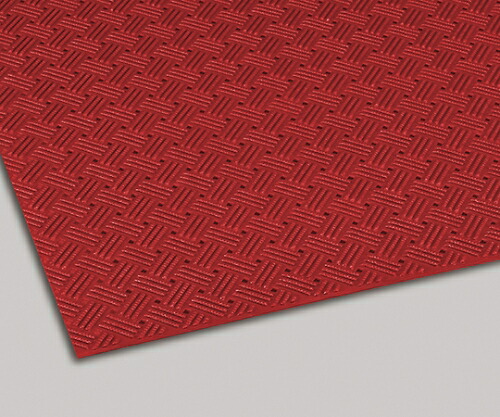 テラモト ダイヤマットグリッド 92×10m 赤 1本 MR-159-000-2