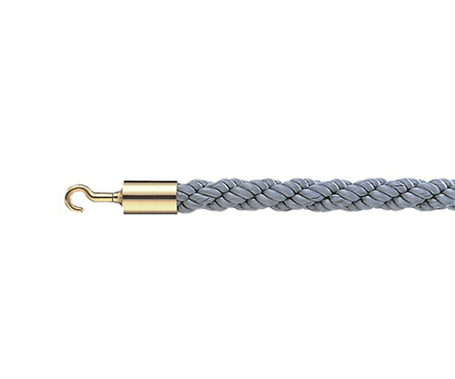テラモト パーテーションロープ 30AB グレー 1本 SU-654-110-7