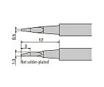 太洋電機産業（goot） 替こて先　XST-80G用 0.5mm幅(はんだメッキ無し) 1本 XST-80HRT-0.5NW