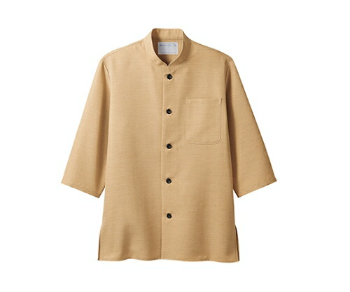 住商モンブラン シャツ 男女兼用 7分袖 ベージュ 1枚 2-713 L