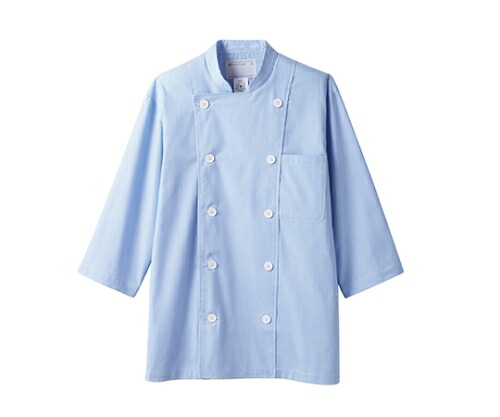 住商モンブラン コックジャケット男女兼用 7分袖 ブルー 1枚 6-571 Lの通販は 6,237円