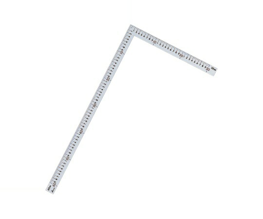 シンワ測定 曲尺中金普及型　シルバー　60×30cm　表裏同目　赤数字入 1本 63402
