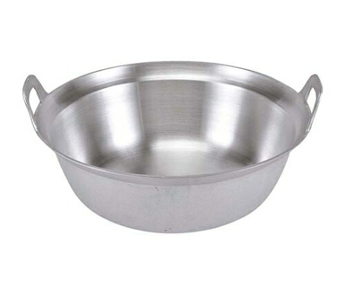 中尾アルミ製作所 アルミ イモノ段付鍋(料理取手) 45cm 1個 4200850