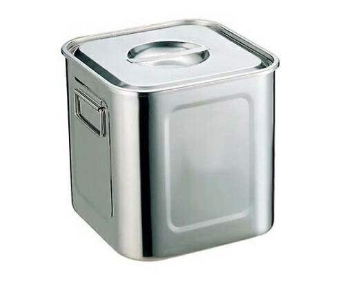 YUKIWA UK 18-8 角型 キッチンポット 19.5cm 手付 1個 31900の通販は 9,923円