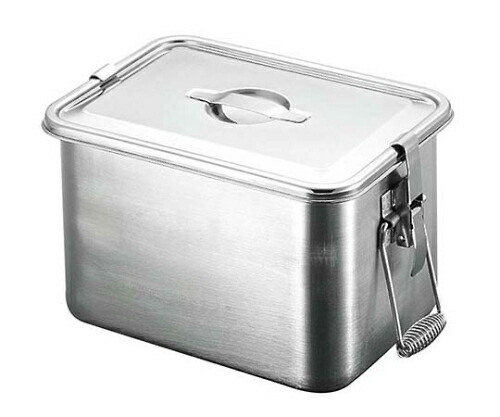 YUKIWA UK 18-8 パッキンフック付 角型ストックポット 34cm 手付 1個 59100の通販は