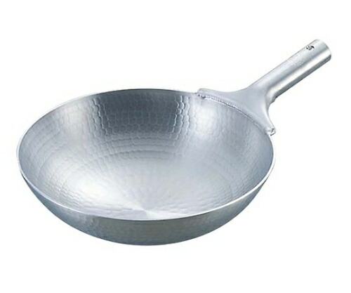中尾アルミ製作所 アルミ 打出 中華片手鍋 39cm 1個 198000